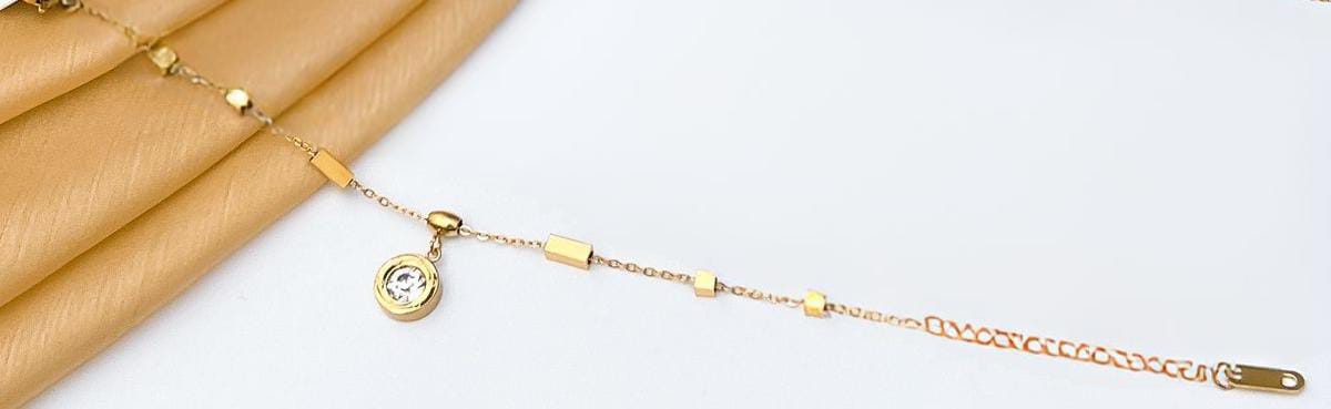 Stainless steel Anklet + bracelet