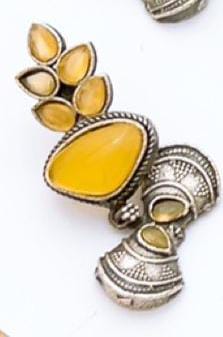 Colorful Oxidized Stone Earrings – Traditional Ethnic Boho Jewelry for Women