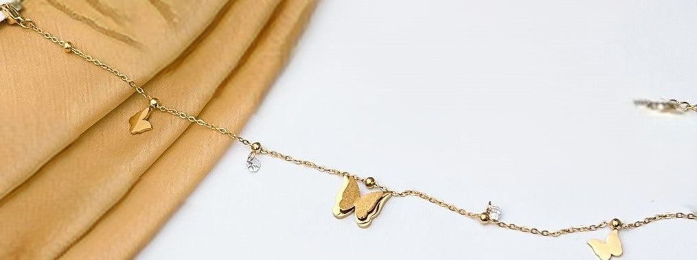 Stainless steel Anklet + bracelet