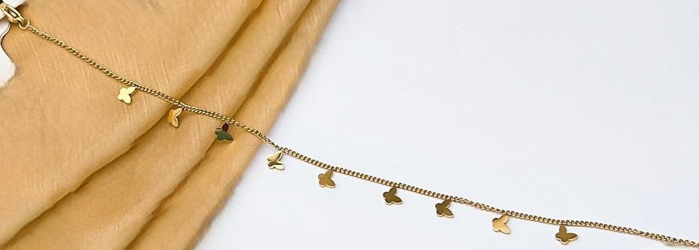 Stainless steel Anklet + bracelet