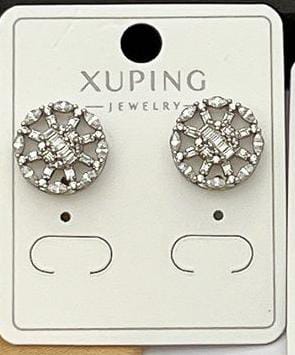 Round stud earrings